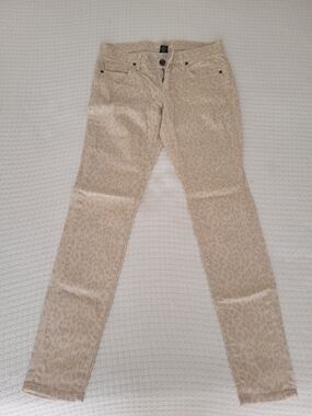 VS Siren Beige Leopard-Print Jeans